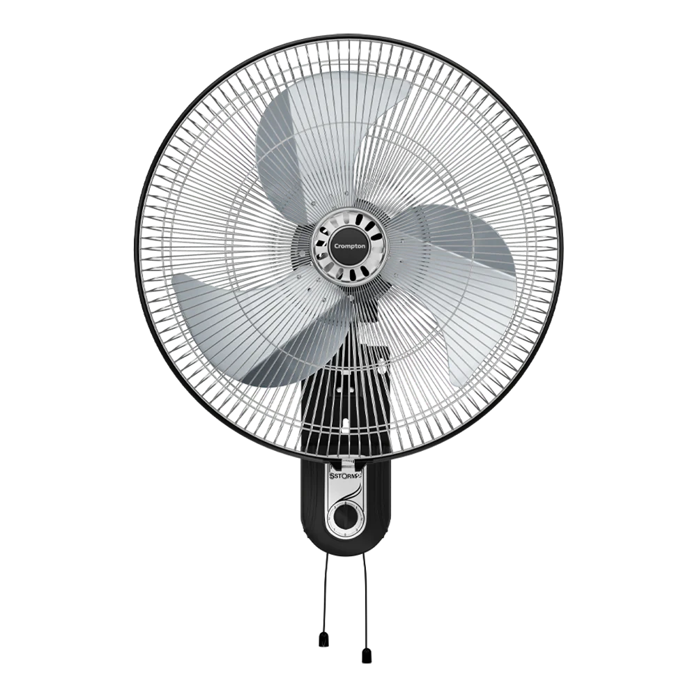 Crompton Storm WM I NH Wall Mounted Fan (Black)